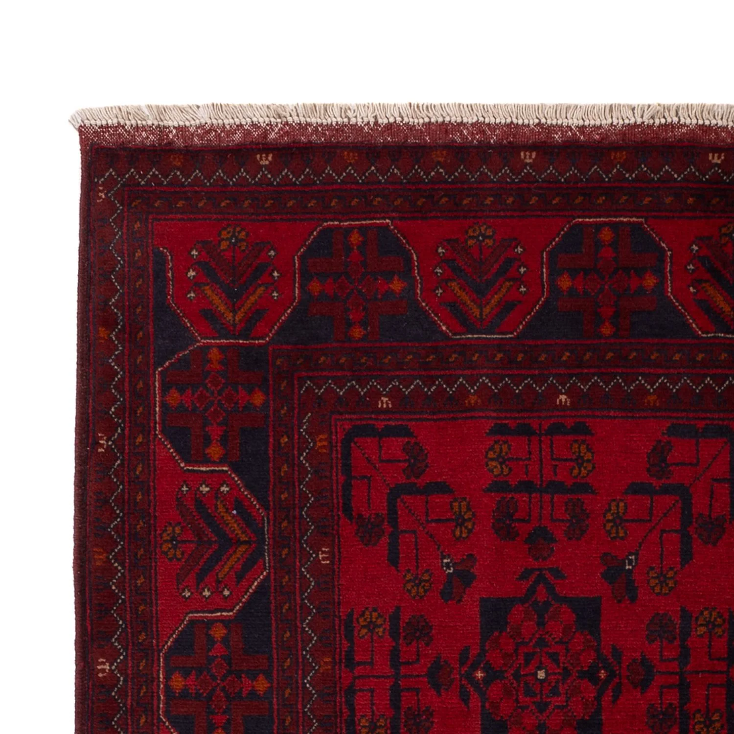 Afghan Teppich - Kunduz - 195 x 125 cm - dunkelrot - Image 3
