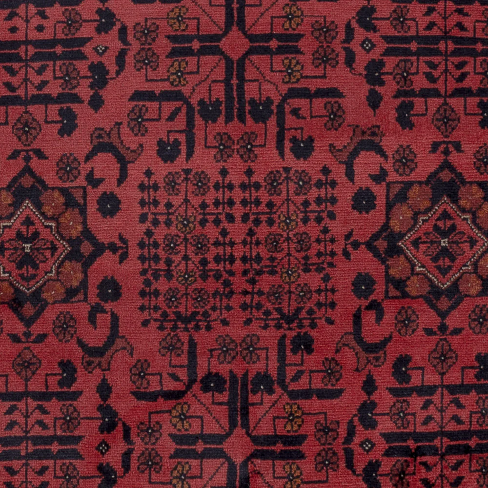 Afghan Teppich - Kunduz - 197 x 154 cm - rot - Image 2