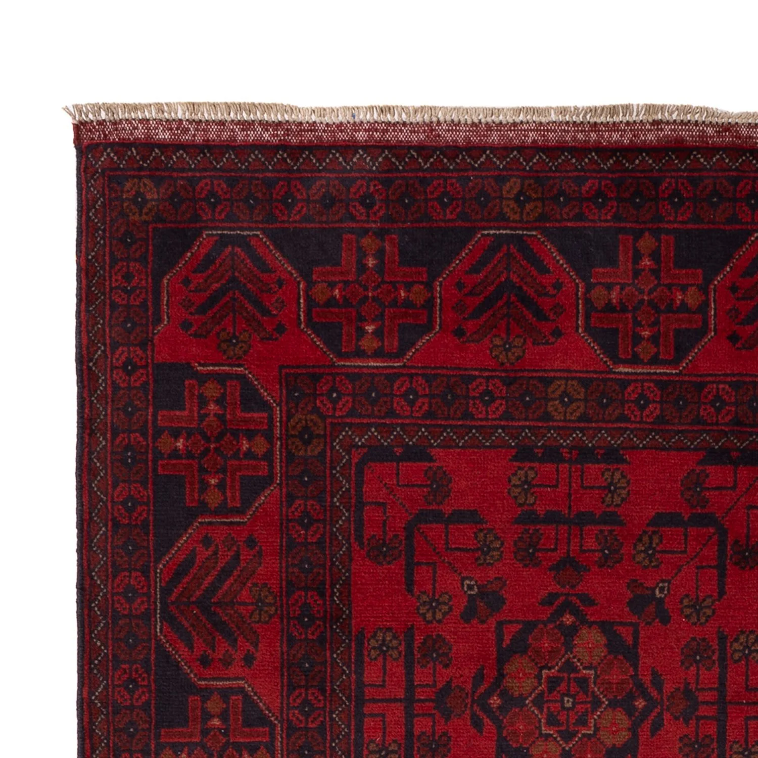 Afghan Teppich - Kunduz - 198 x 126 cm - rot - Image 3
