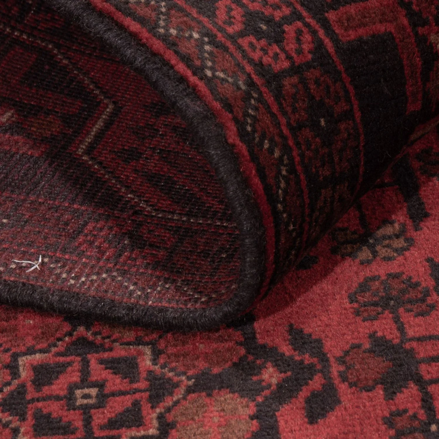 Afghan Teppich - Kunduz - 198 x 126 cm - rot - Image 4