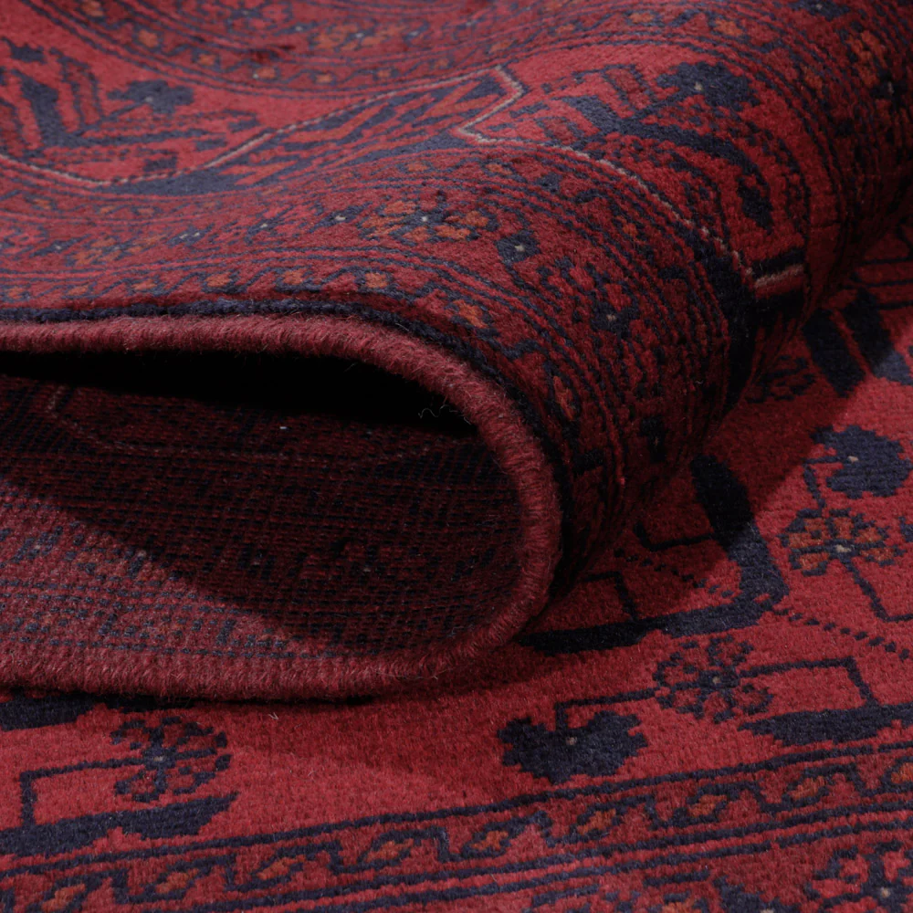 Afghan Teppich - Kunduz - 200 x 150 cm - rot - Image 5