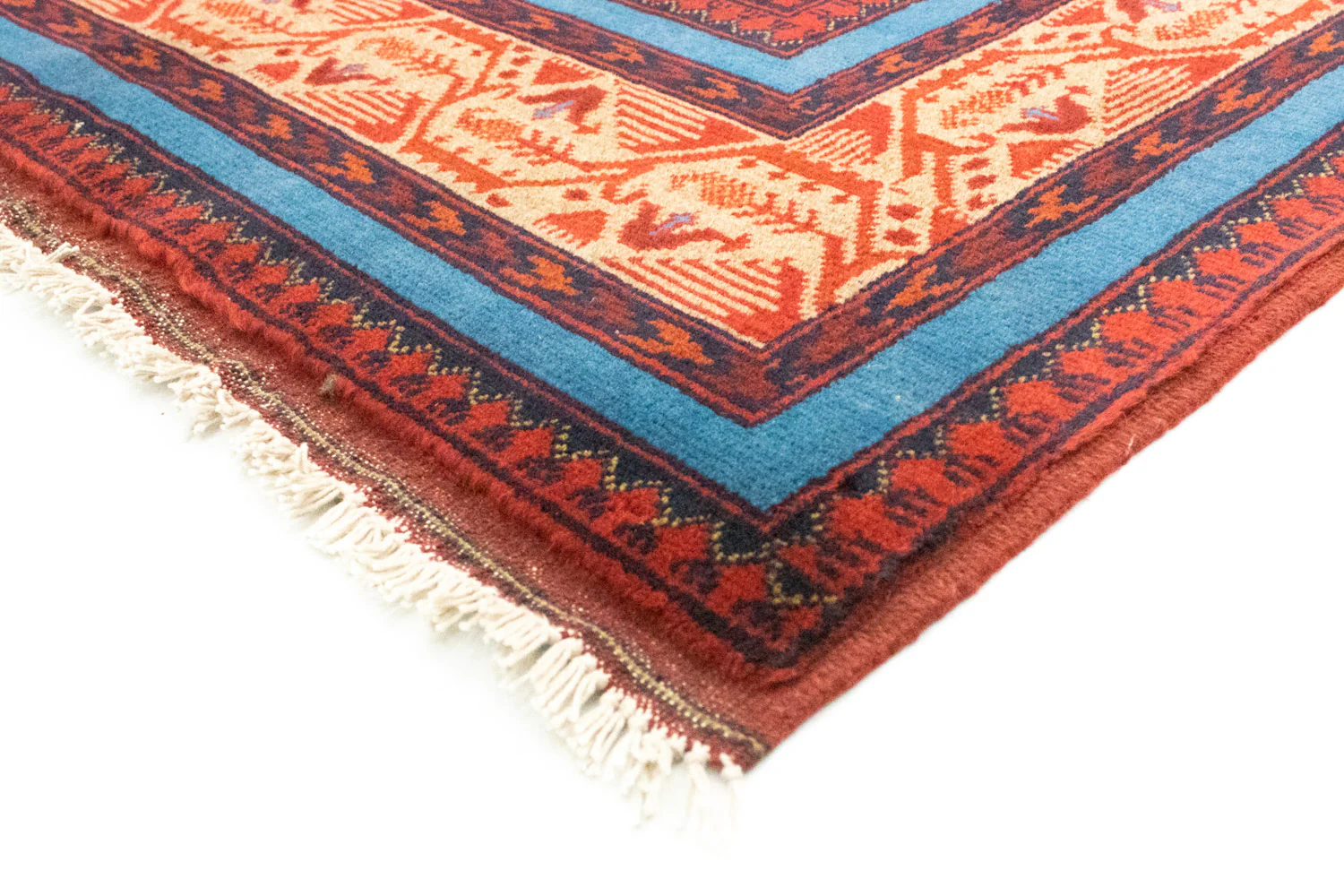 Afghan Teppich - Kunduz 200 x 151 cm - rot - Image 2