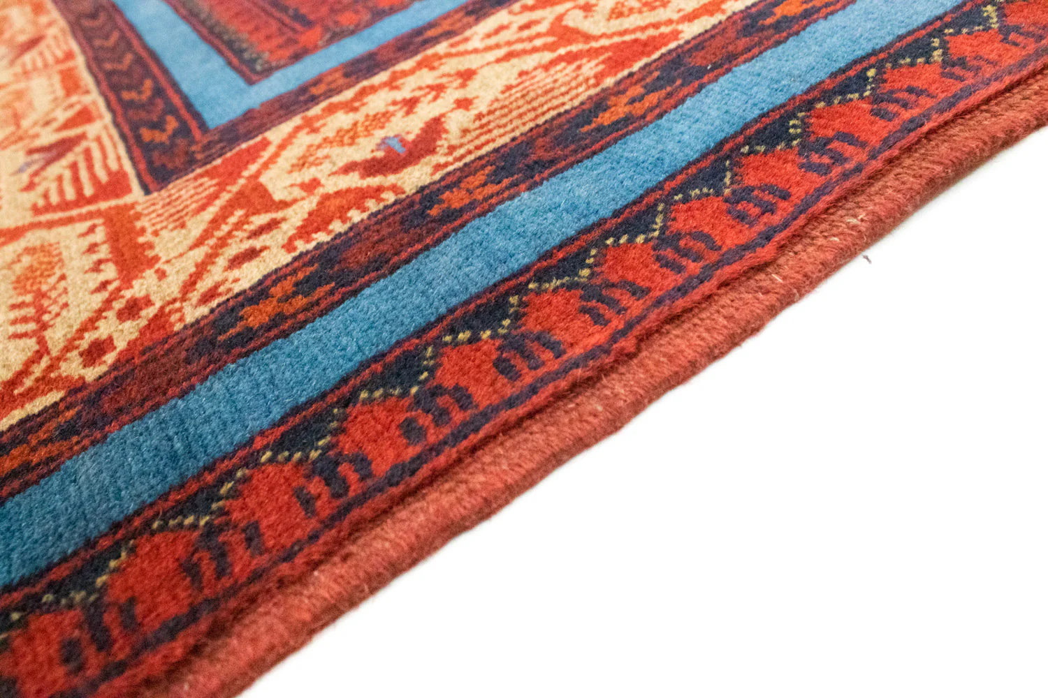 Afghan Teppich - Kunduz 200 x 151 cm - rot - Image 3