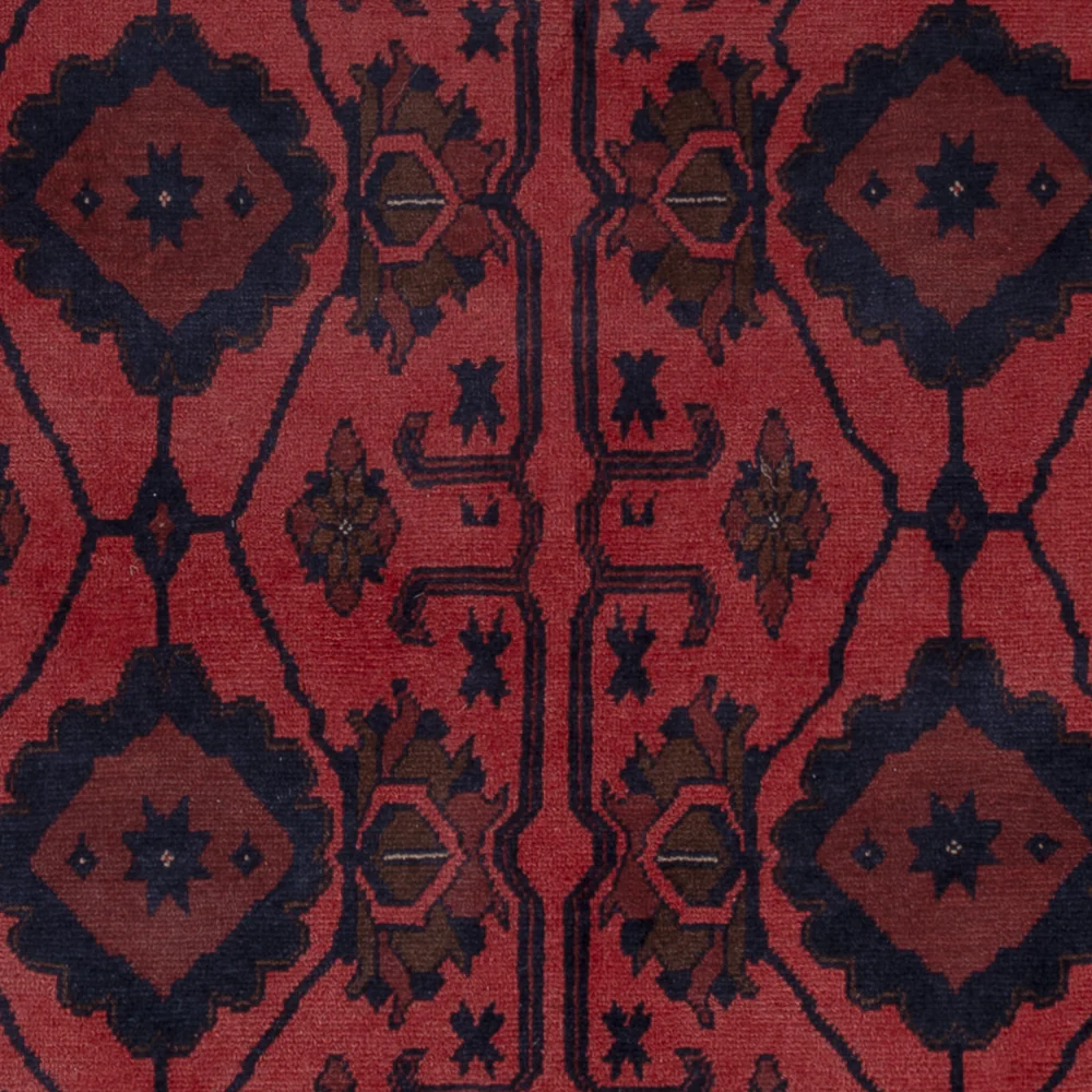 Afghan Teppich - Kunduz - 200 x 156 cm - rot - Image 2