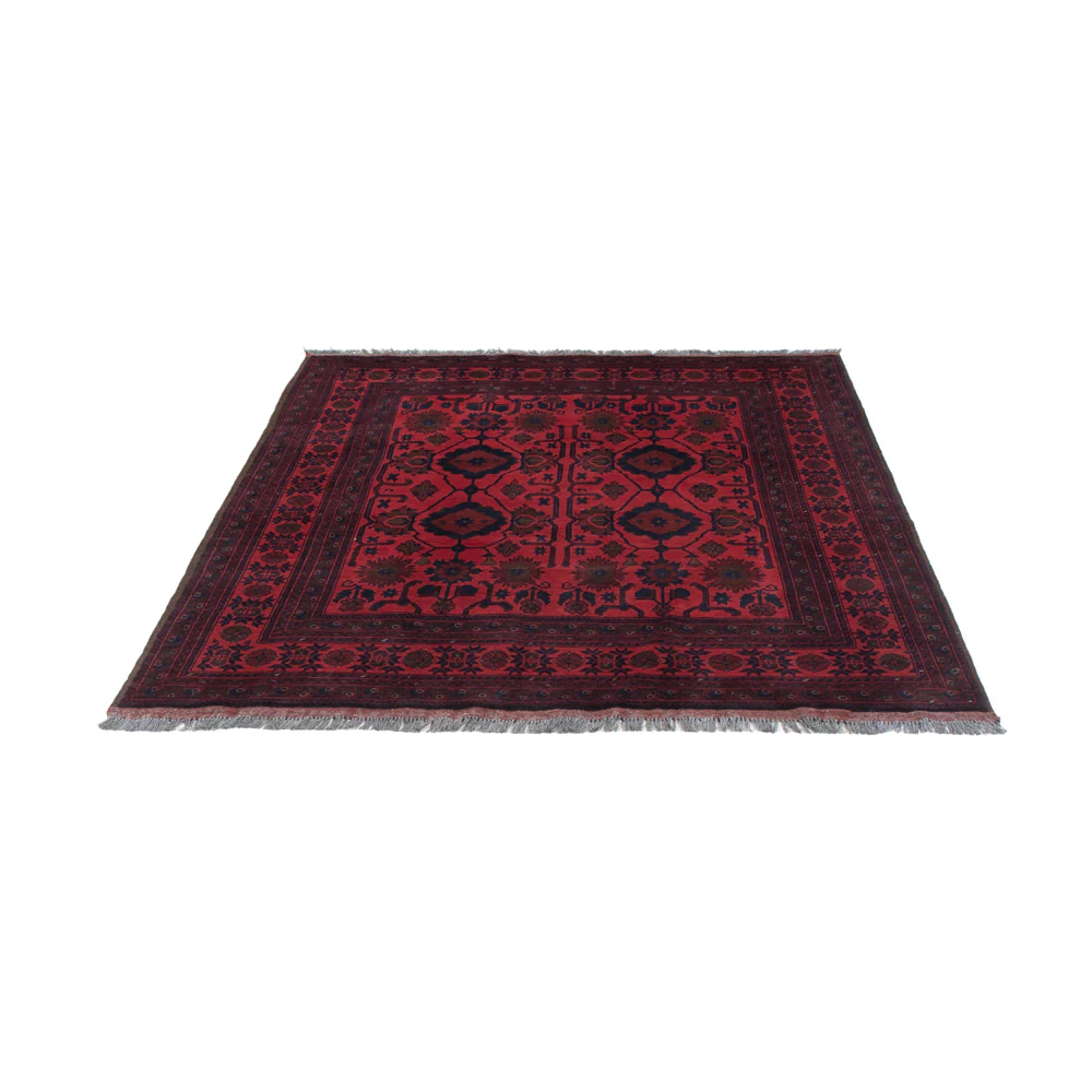 Afghan Teppich - Kunduz - 200 x 156 cm - rot - Image 6