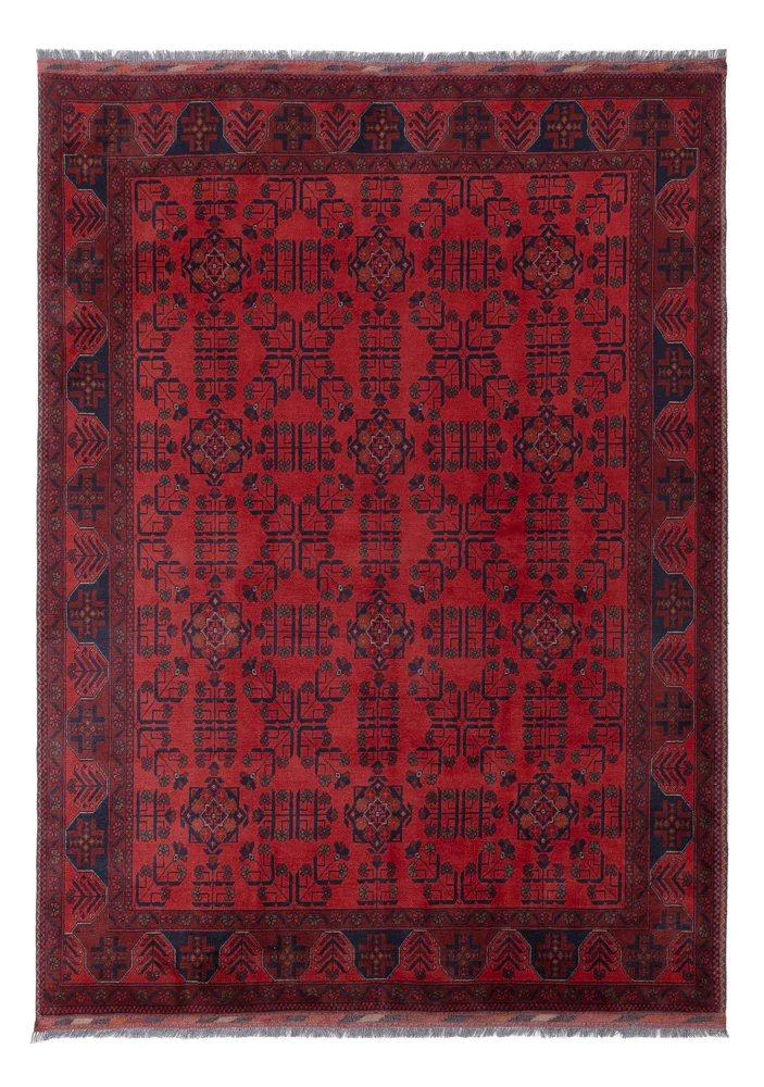 Afghan Teppich - Kunduz - 232 x 169 cm - rot