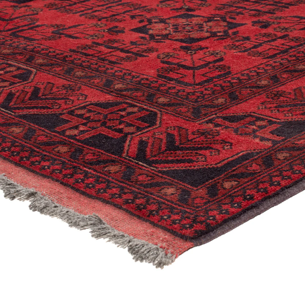 Afghan Teppich - Kunduz - 233 x 178 cm - rot - Image 4