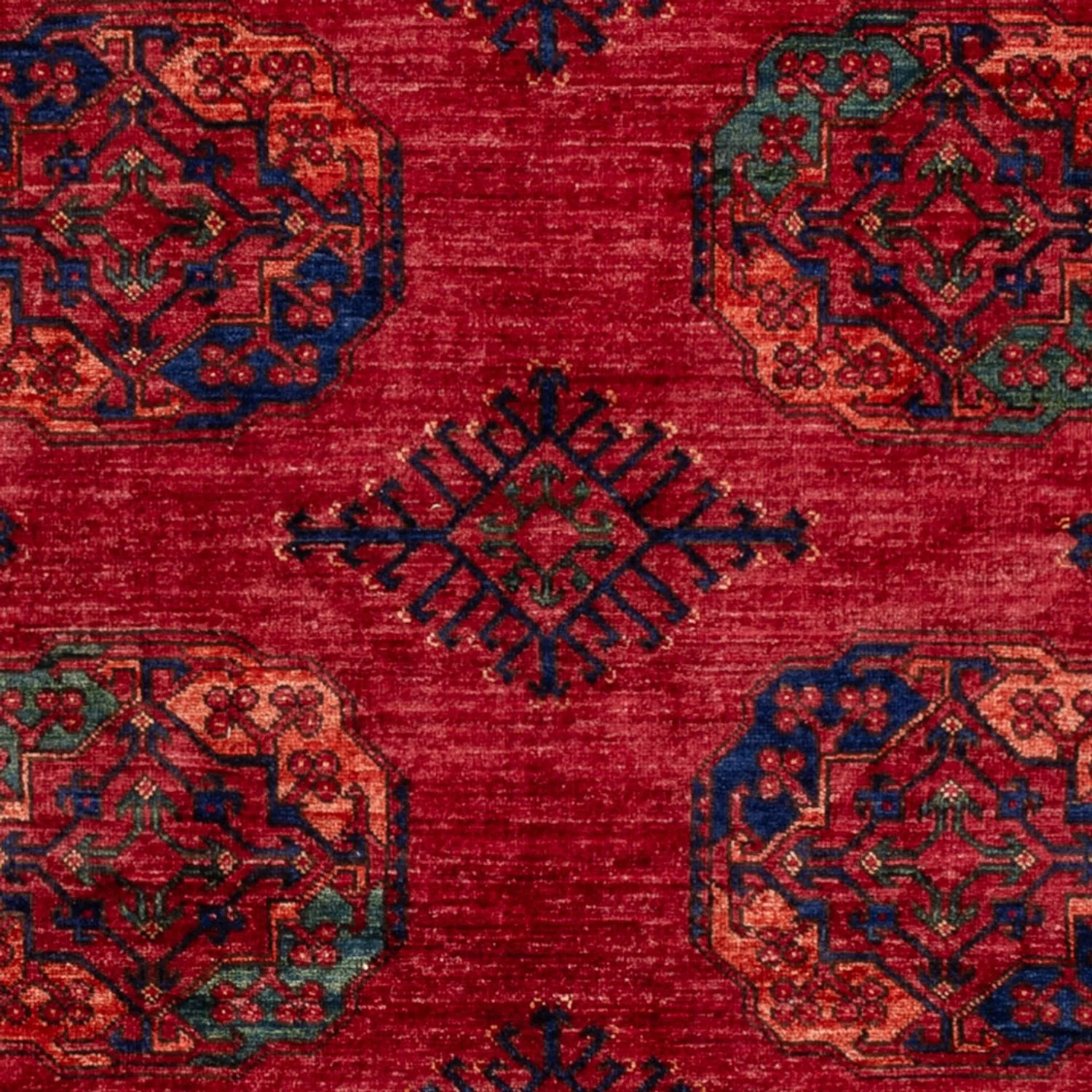 Afghan Teppich - Kunduz - 241 x 174 cm - rot - Image 2
