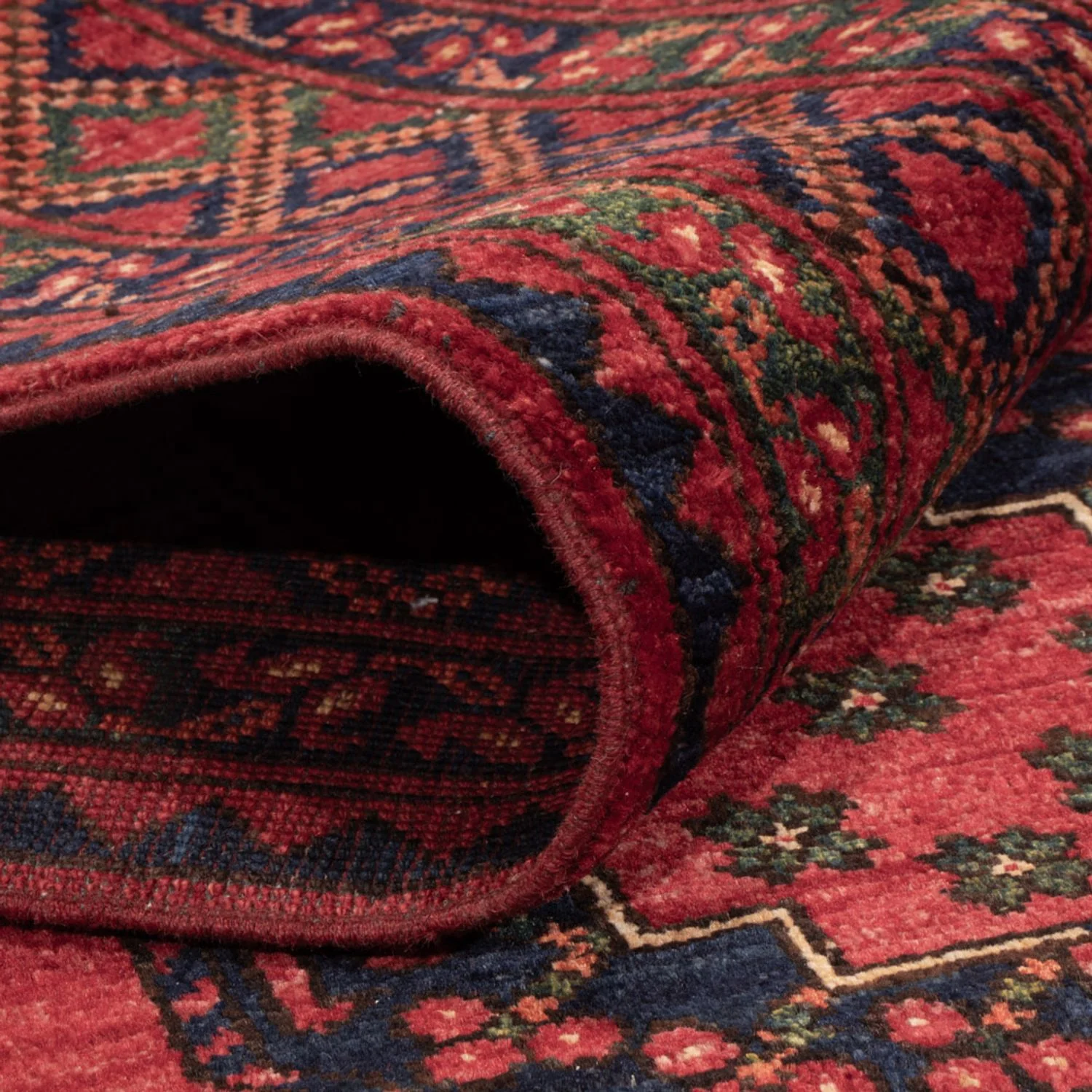 Afghan Teppich - Kunduz - 242 x 171 cm - rot - Image 4