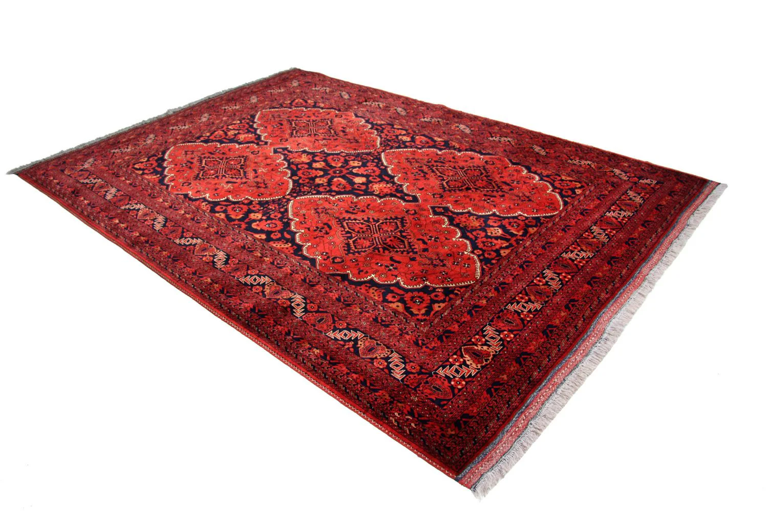 Afghan Teppich - Kunduz 274 x 197 cm - rot - Image 2