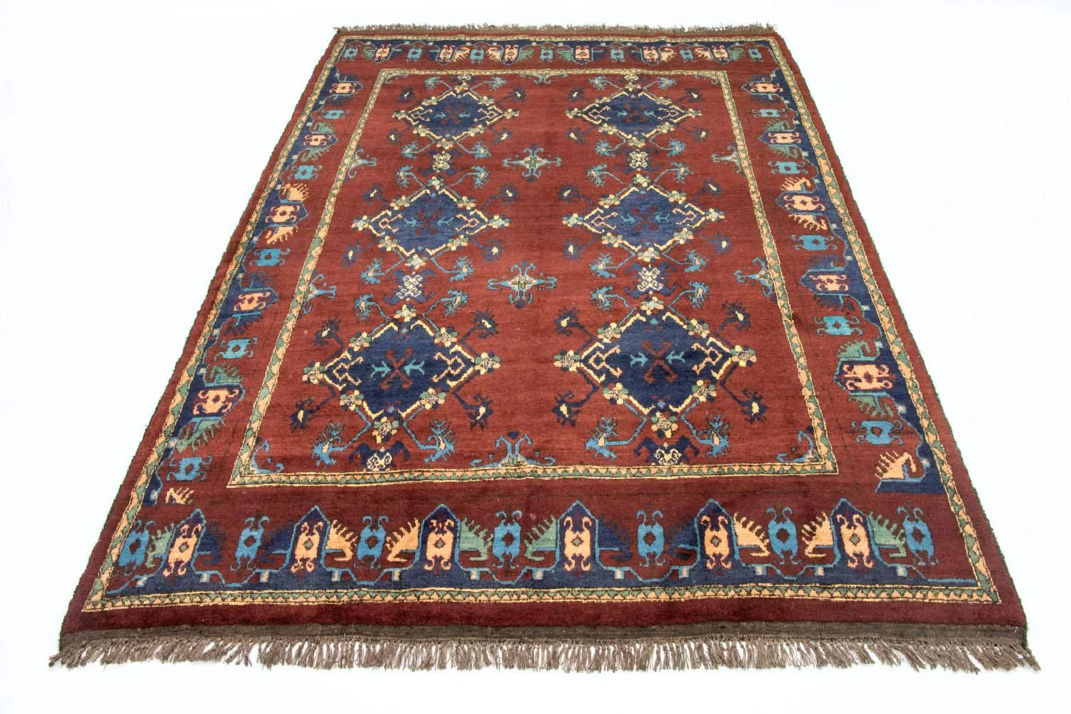Afghan Teppich - Kunduz 294 x 211 cm - rot - Image 3