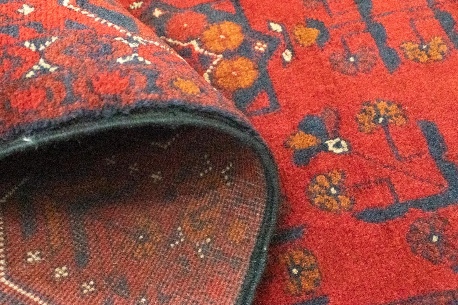 Afghan Teppich - Kunduz 294 x 80 cm - rot - Image 4