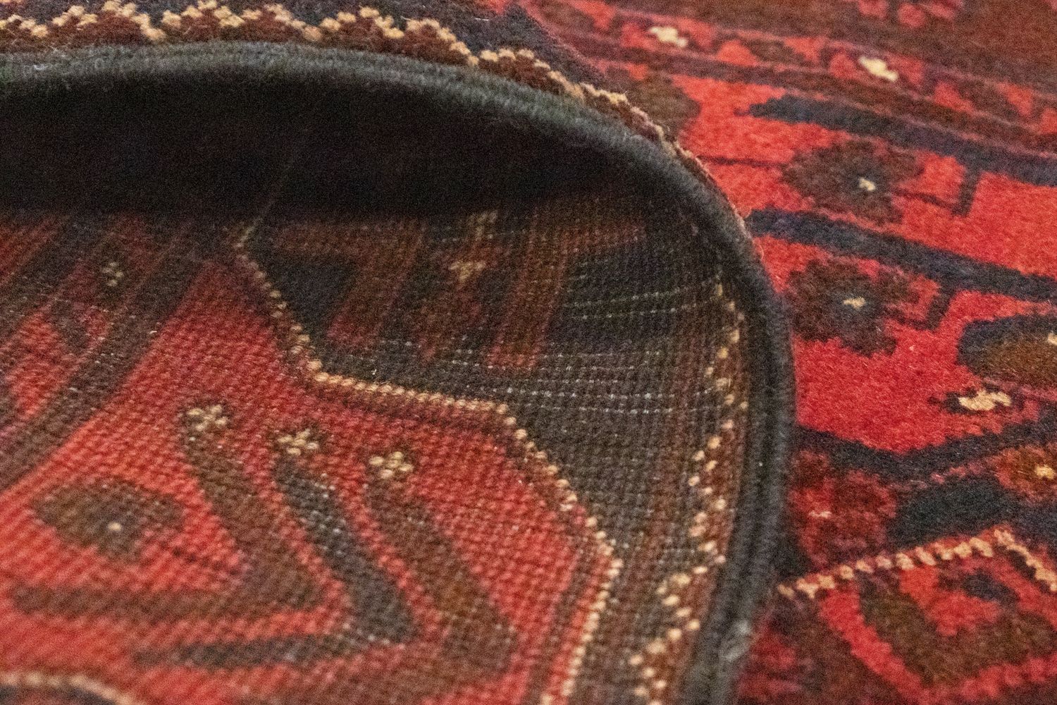 Afghan Teppich - Kunduz 295 x 75 cm - rot - Image 4