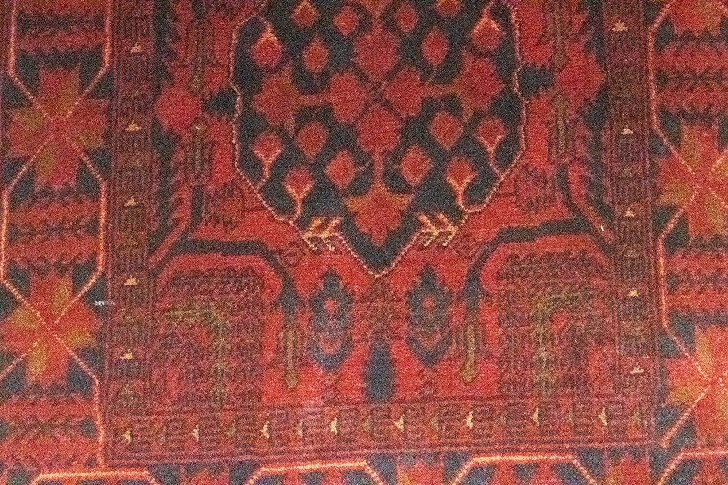 Afghan Teppich - Kunduz 390 x 82 cm - rot - Image 2