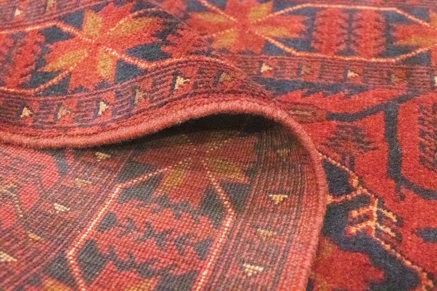 Afghan Teppich - Kunduz 390 x 82 cm - rot - Image 4