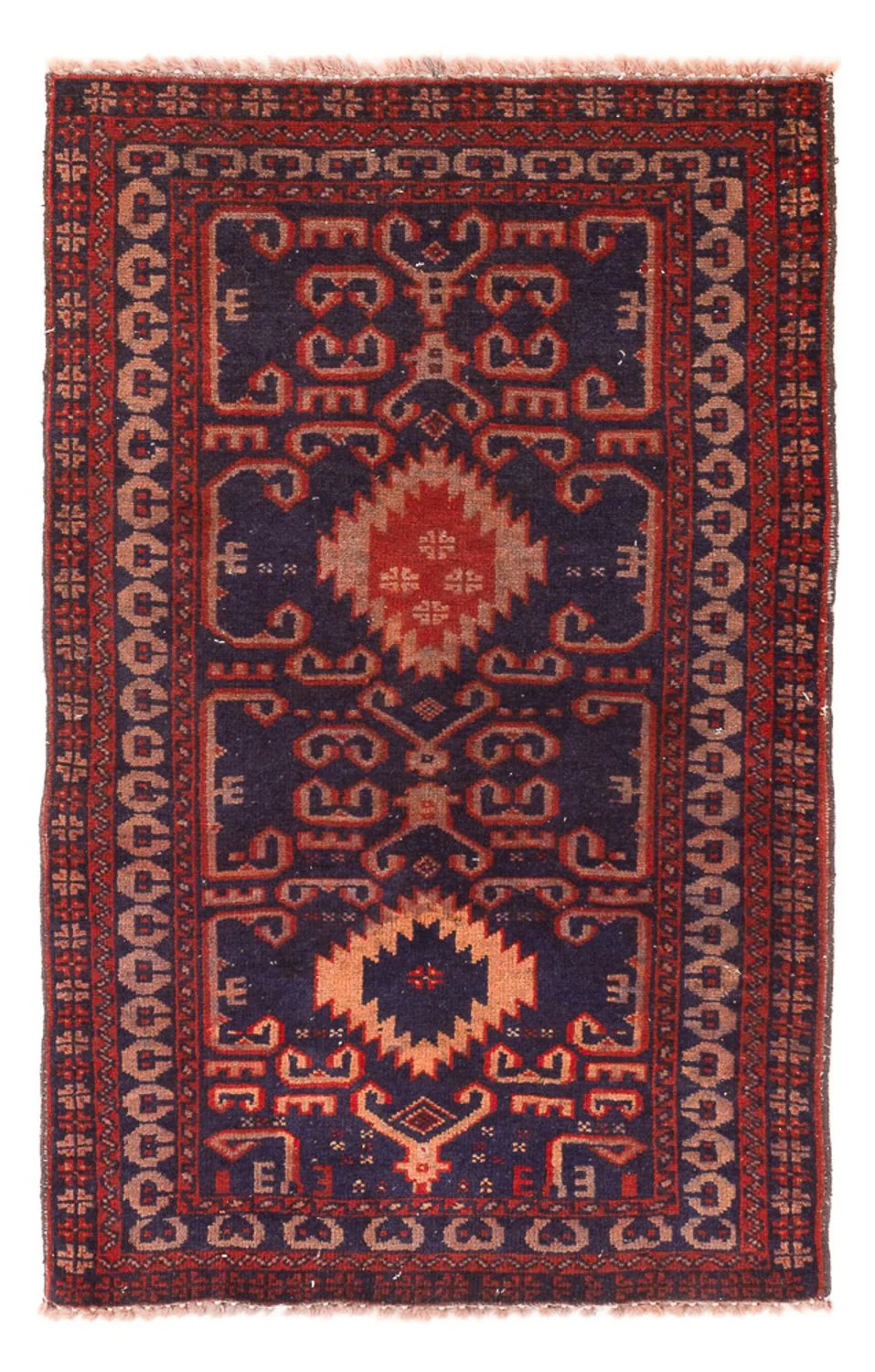 Belutsch Teppich - 120 x 60 cm - bordeauxrot