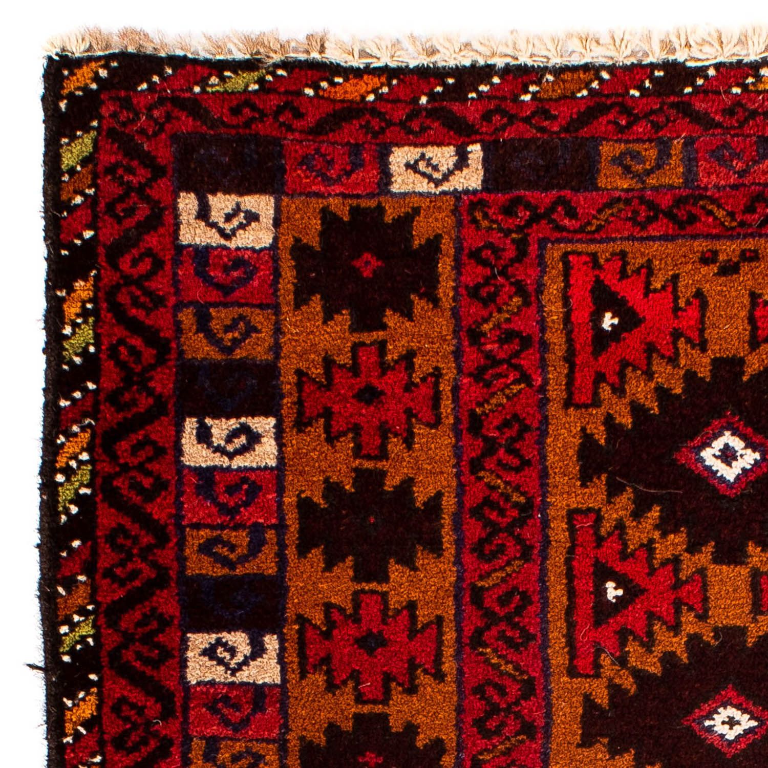 Belutsch Teppich 125 x 80 cm - dunkelrot - Image 3