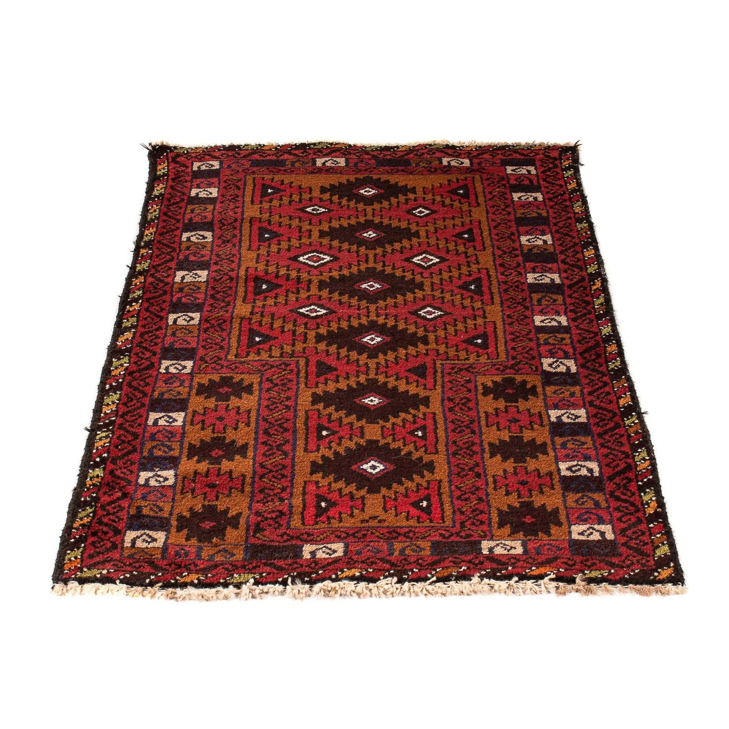 Belutsch Teppich 125 x 80 cm - dunkelrot - Image 5