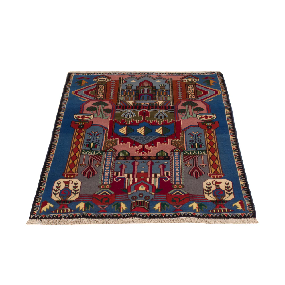 Belutsch Teppich - 140 x 90 cm - blau - Image 5