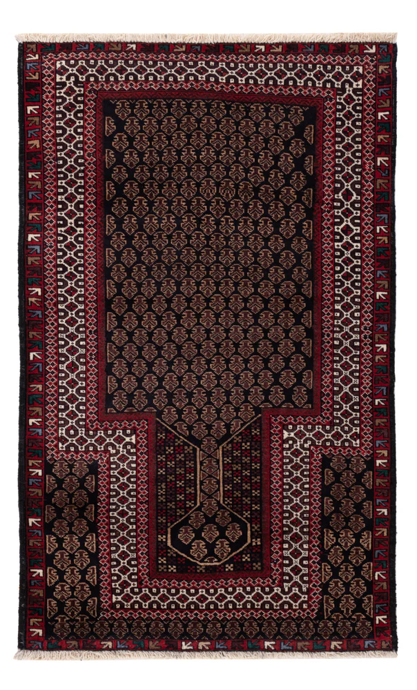 Belutsch Teppich - 140 x 90 cm - mehrfarbig