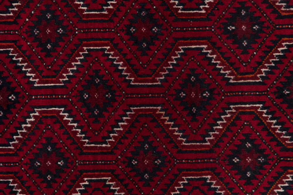 Belutsch Teppich - 165 x 100 cm - dunkelrot - Image 8