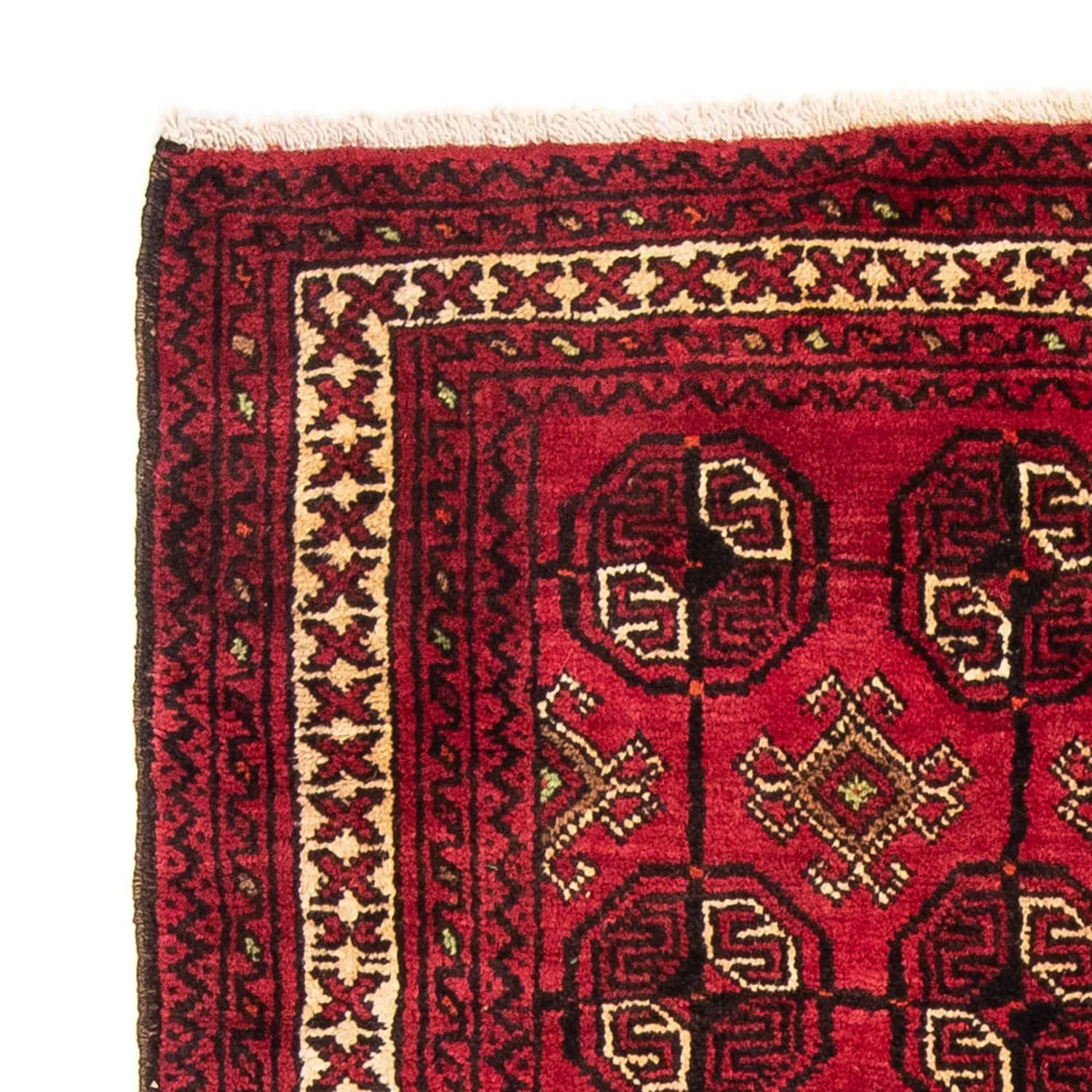 Belutsch Teppich 190 x 138 cm - dunkelrot - Image 3