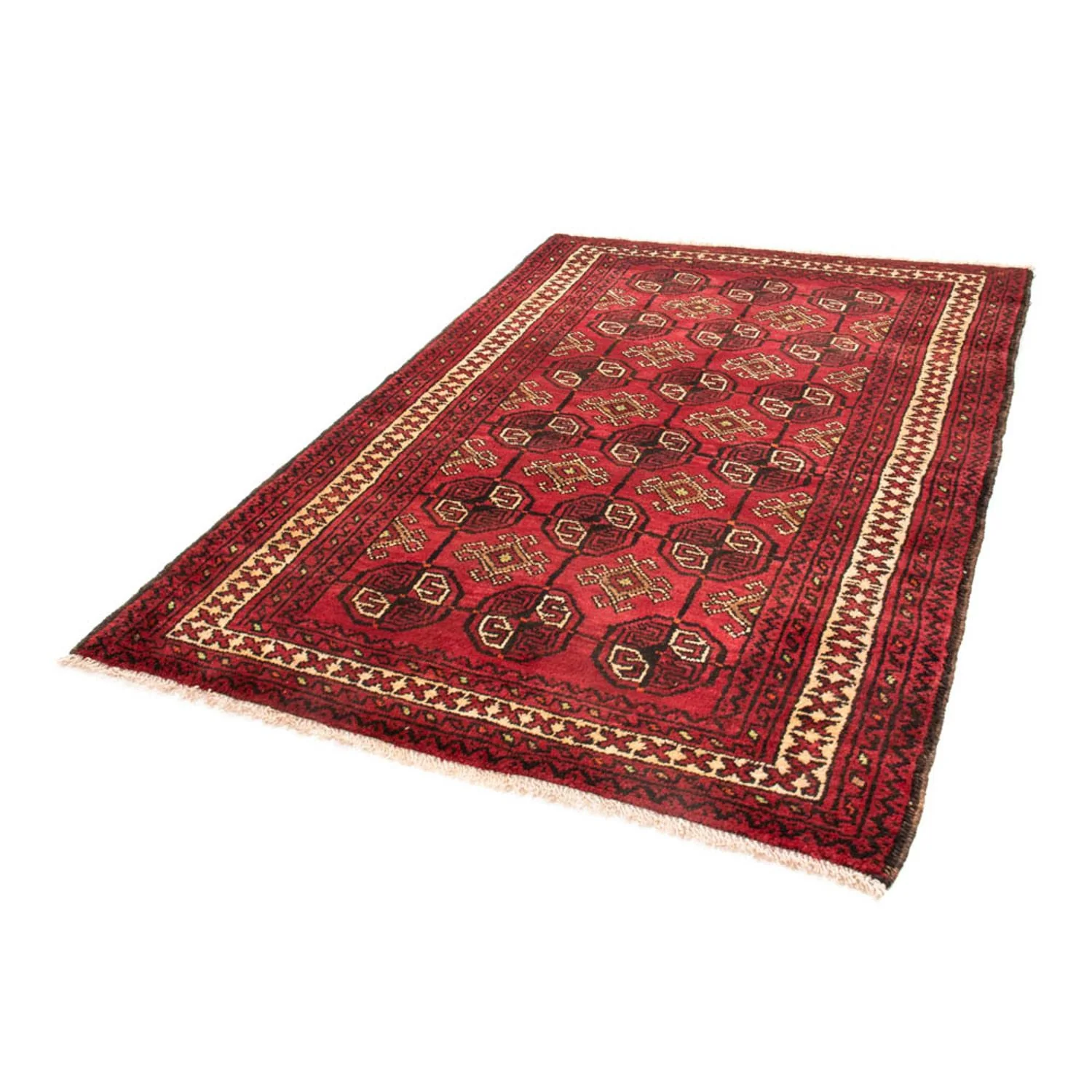 Belutsch Teppich 190 x 138 cm - dunkelrot - Image 5