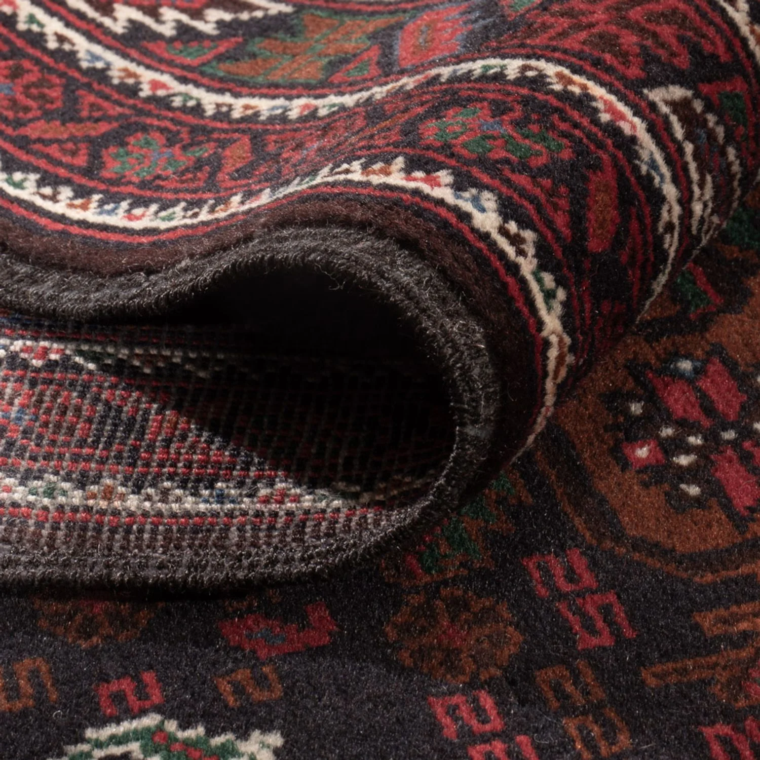 Belutsch Teppich - 202 x 119 cm - dunkelrot - Image 4