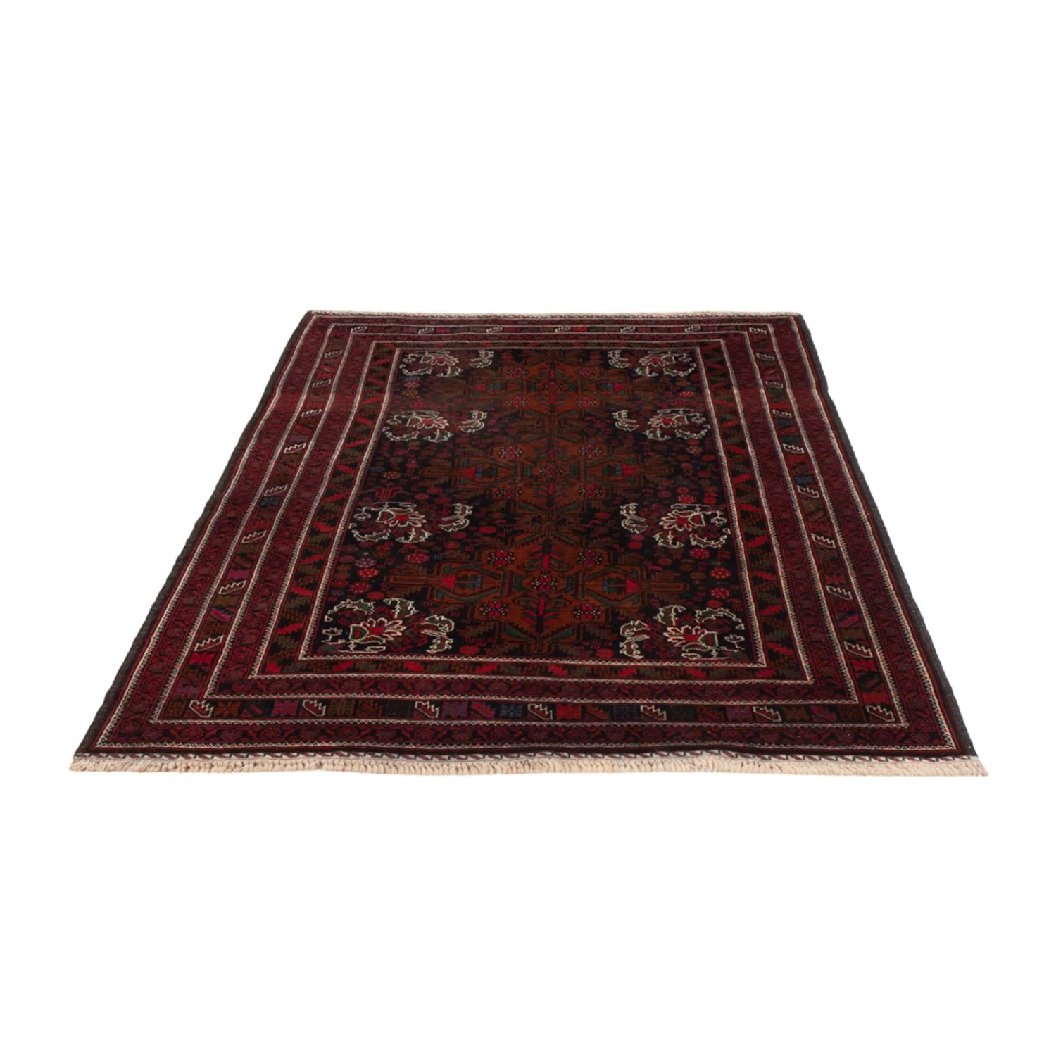 Belutsch Teppich - 202 x 119 cm - dunkelrot - Image 5