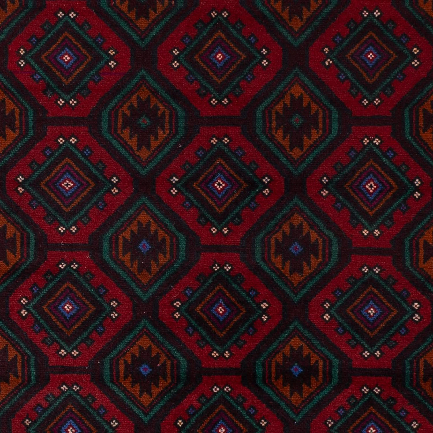 Belutsch Teppich - 203 x 120 cm - dunkelrot - Image 2