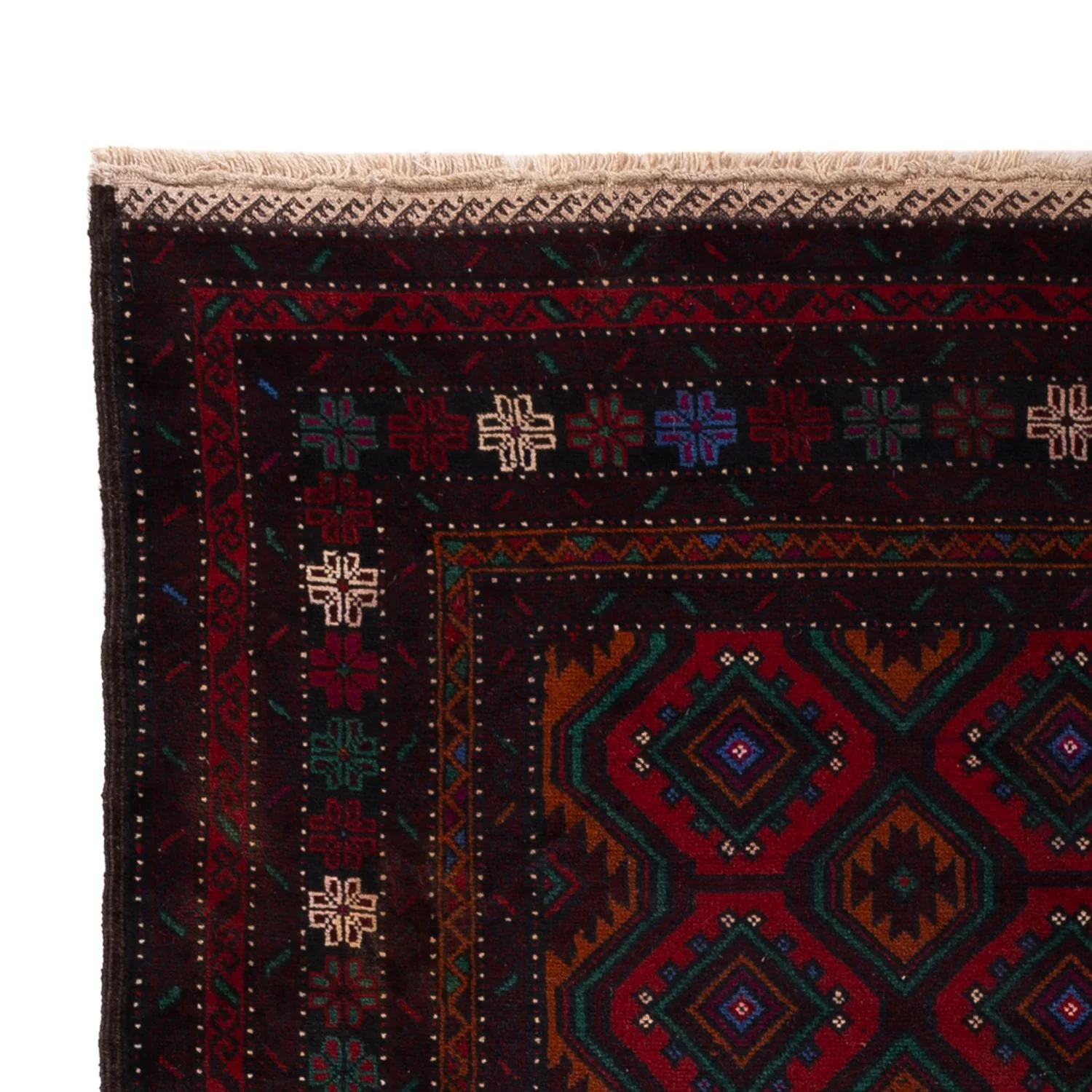 Belutsch Teppich - 203 x 120 cm - dunkelrot - Image 3