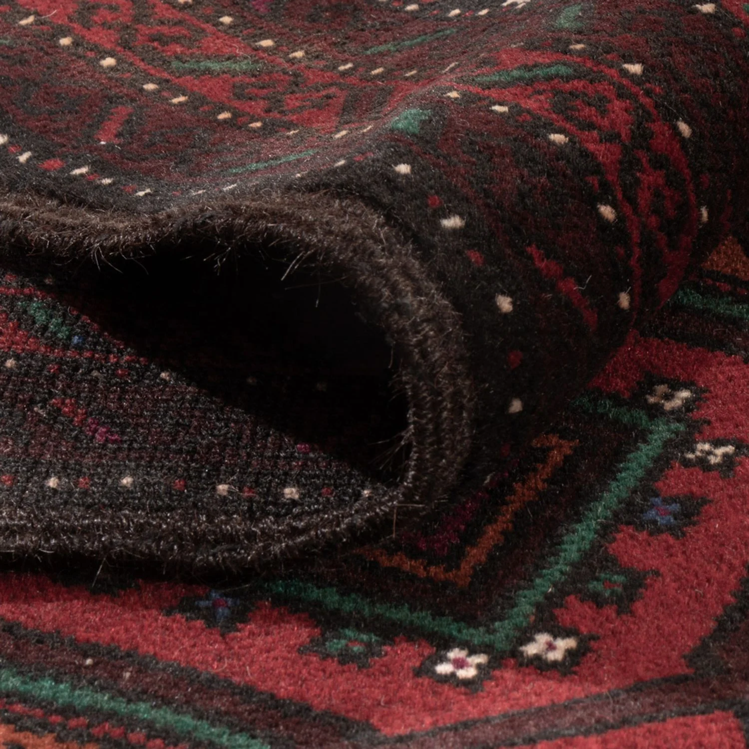 Belutsch Teppich - 203 x 120 cm - dunkelrot - Image 4