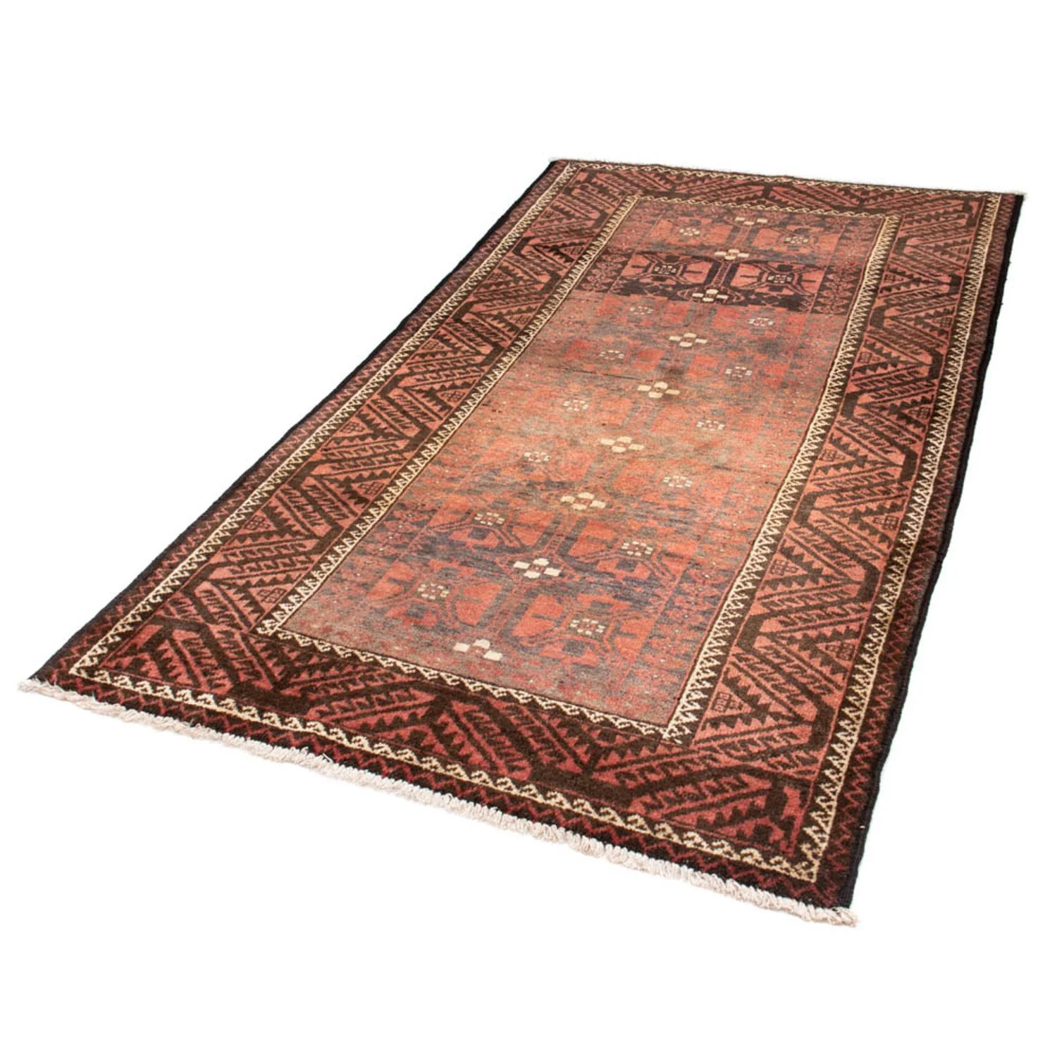 Belutsch Teppich 225 x 123 cm - hellrot - Image 5
