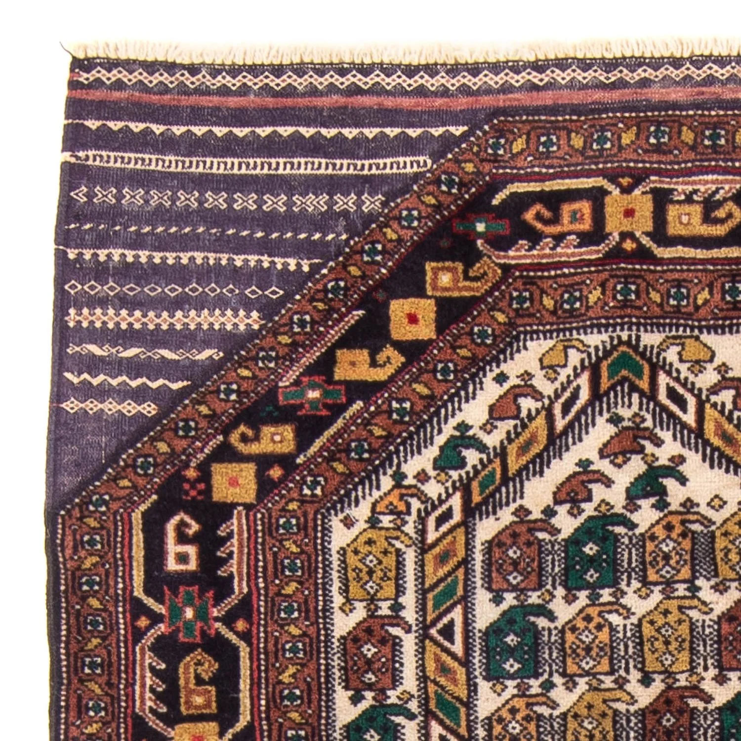 Belutsch Teppich - Gebetsteppich - 126 x 82 cm - mehrfarbig - Image 3