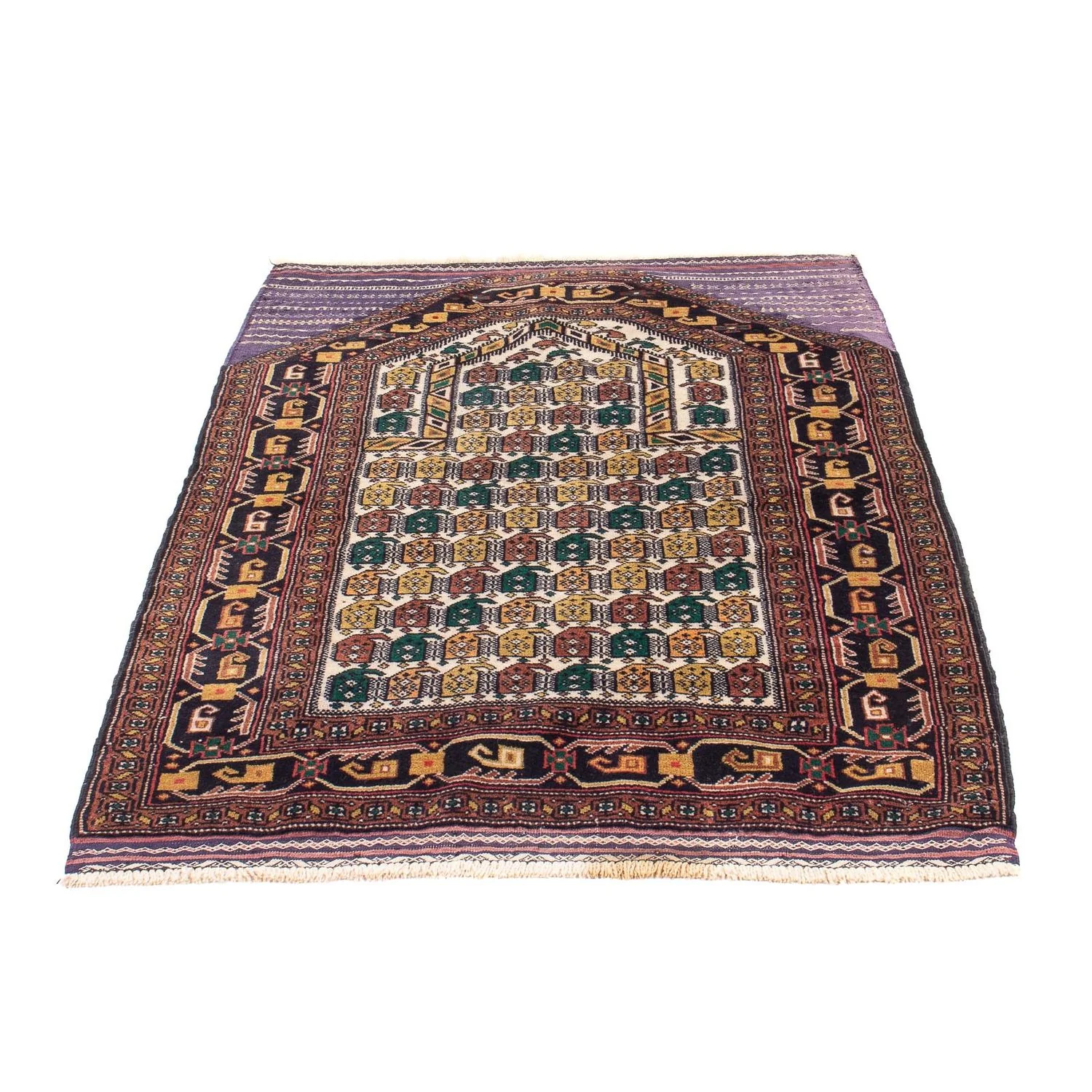 Belutsch Teppich - Gebetsteppich - 126 x 82 cm - mehrfarbig - Image 5