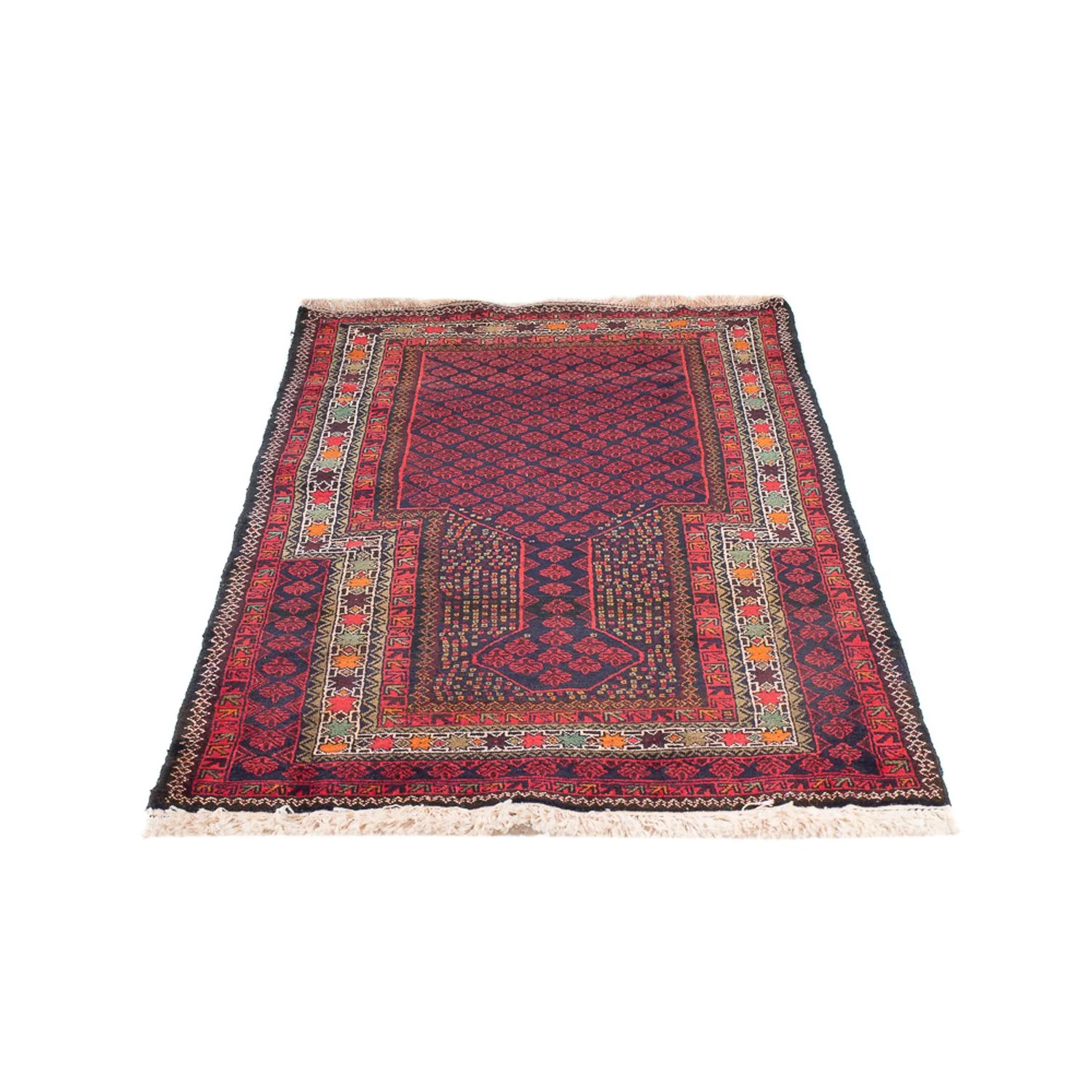 Belutsch Teppich quadratisch  - 200 x 200 cm - dunkelrot - Image 5
