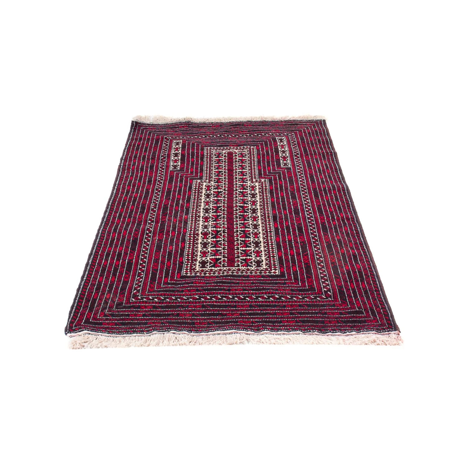 Belutsch Teppich quadratisch  - 250 x 250 cm - dunkelrot - Image 5