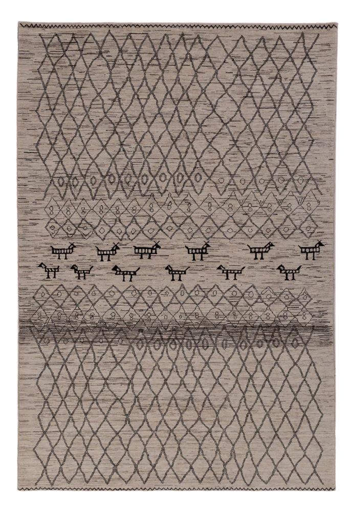 Berber Teppich 296x201cm - Wollteppich