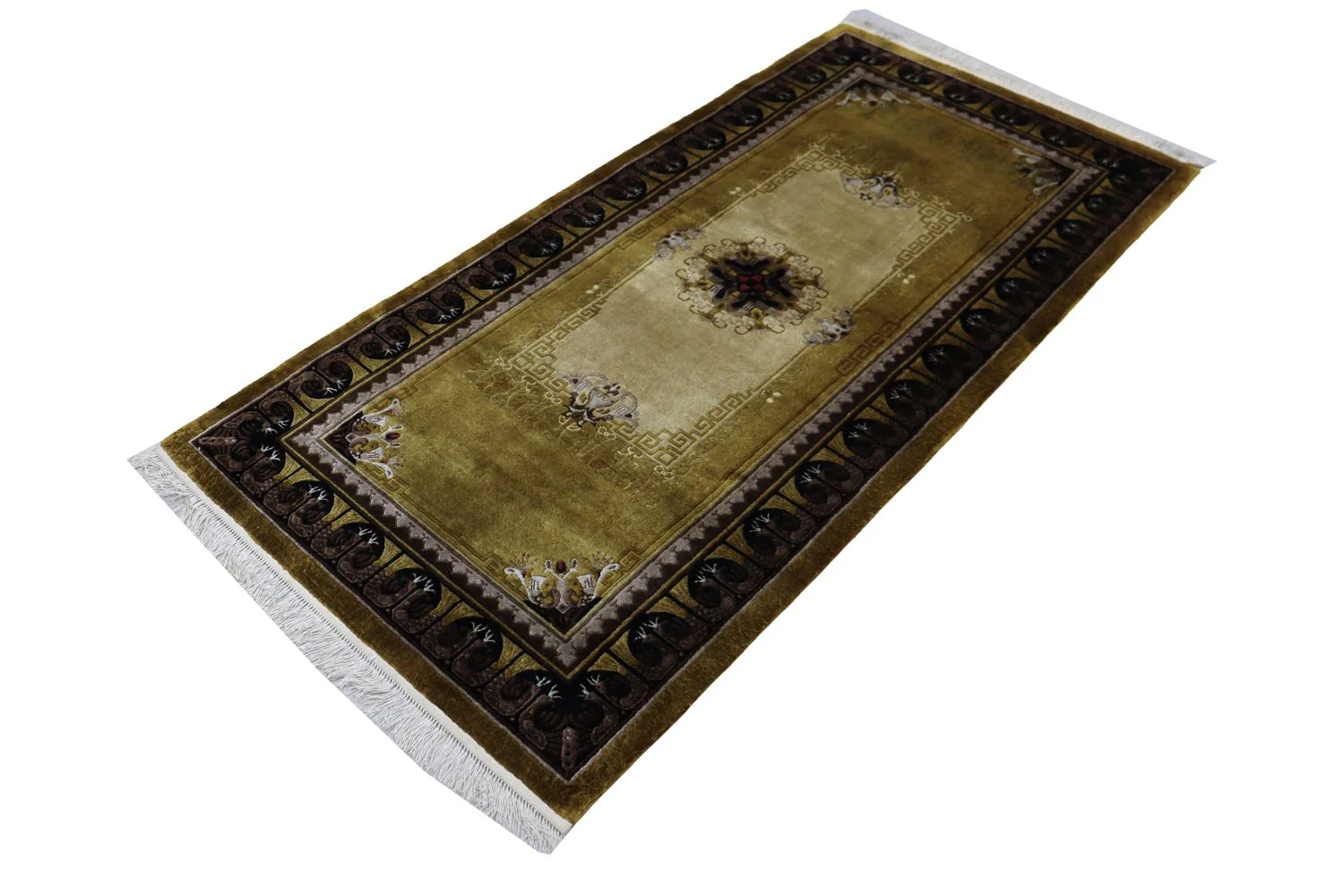 China Teppich 190 x 90 cm - grün - Image 5