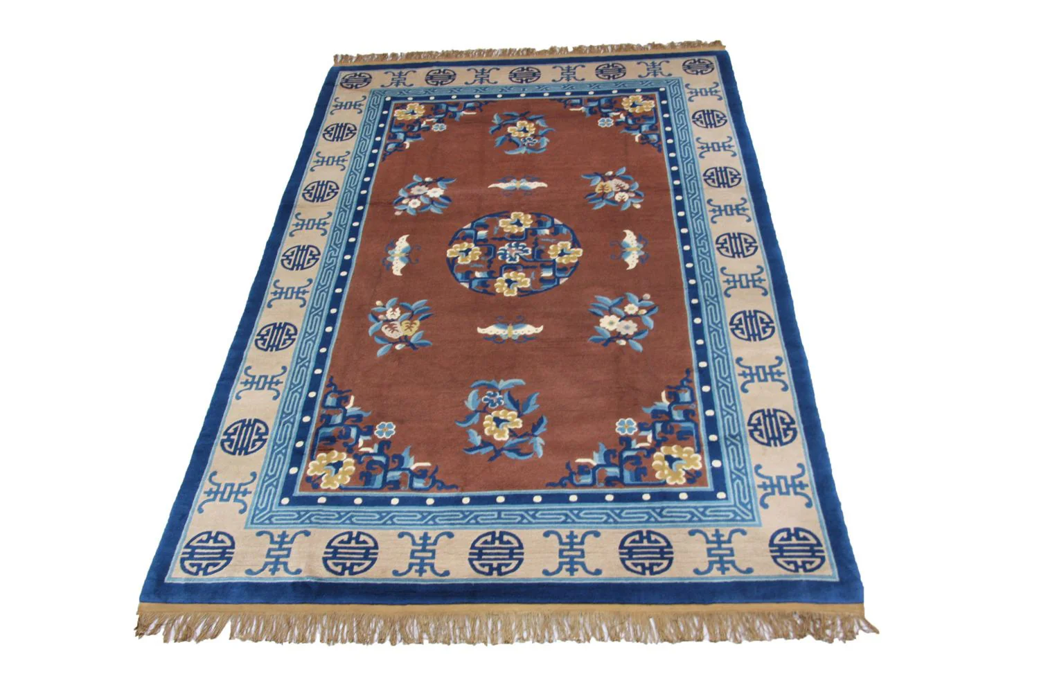 China Teppich 274 x 183 cm - braun
