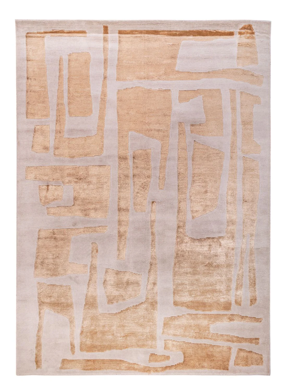 Designer Teppich - 240 x 176 cm - beige
