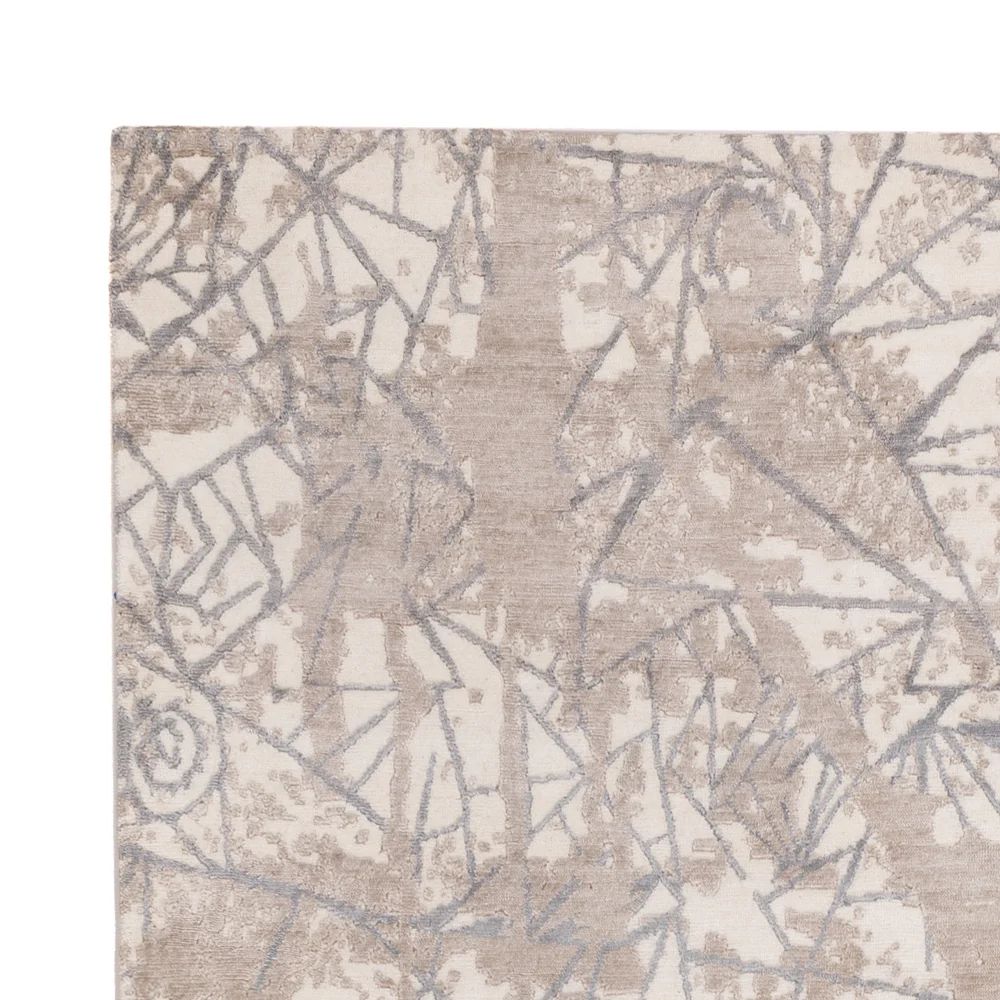 Designer Teppich - 245 x 175 cm - hellgrau - Image 3