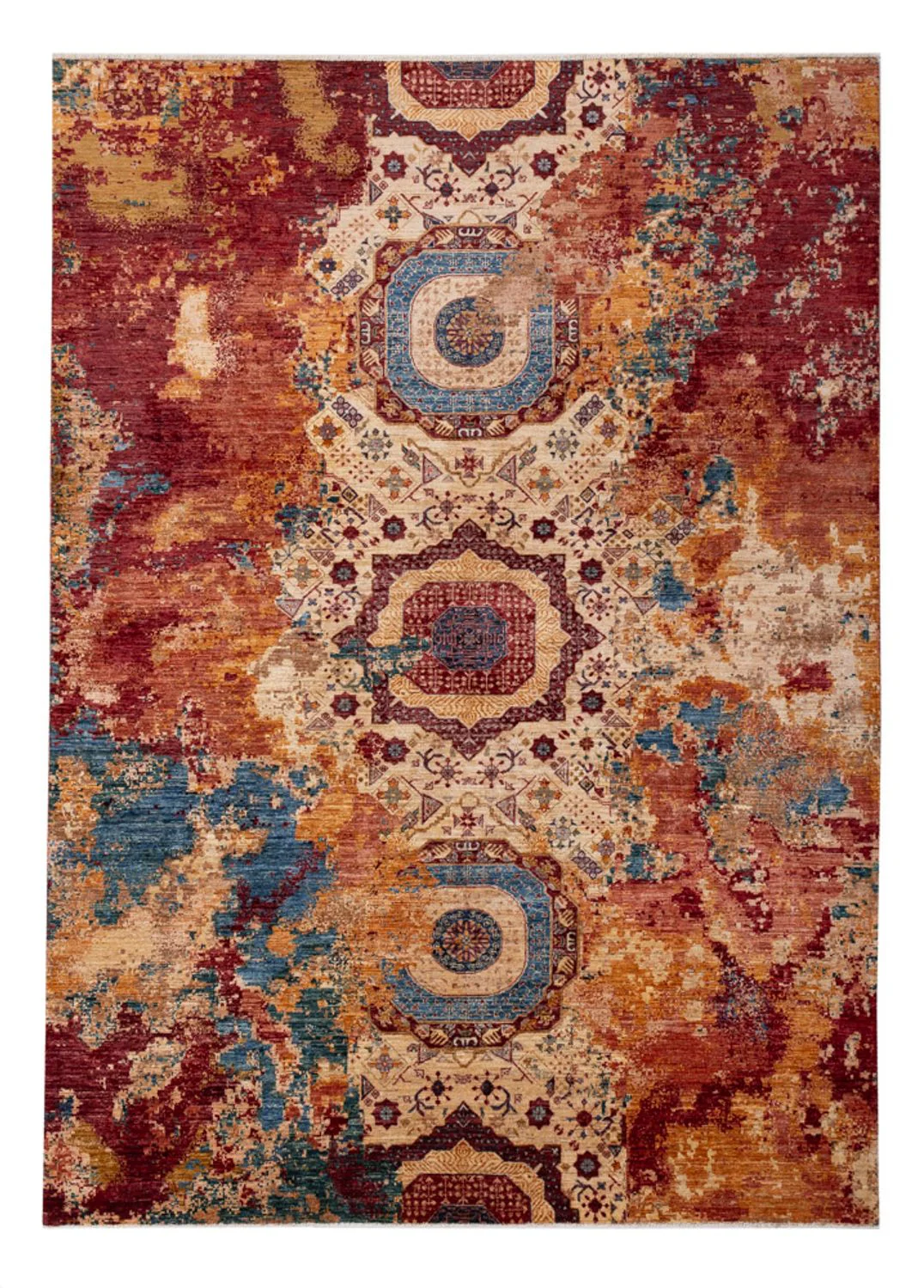 Designer Teppich - 295 x 206 cm - mehrfarbig