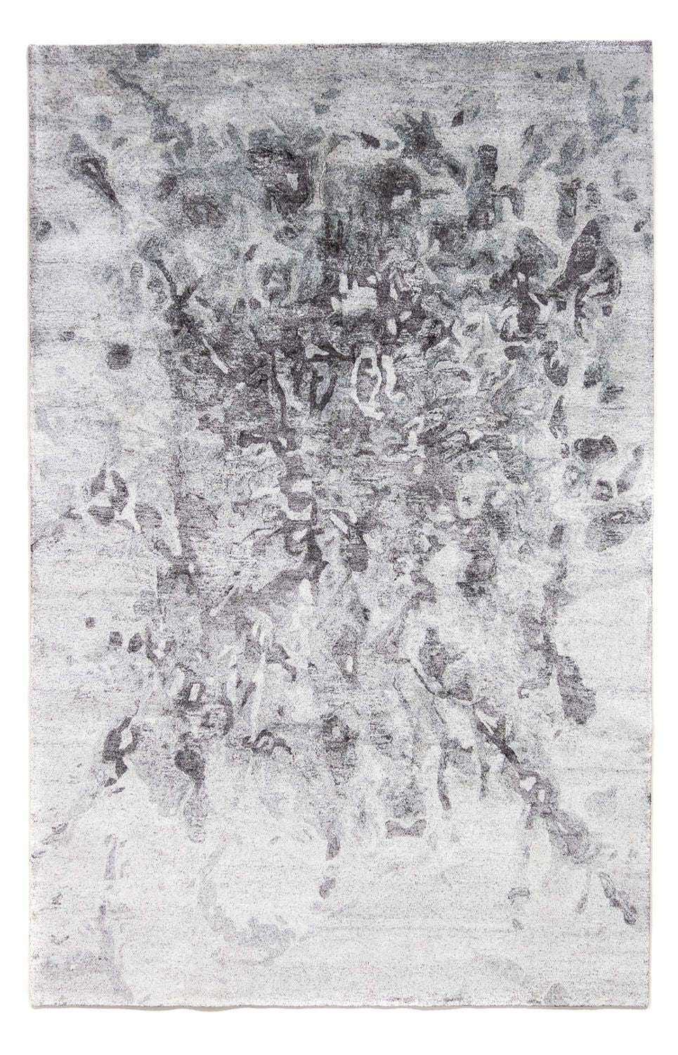 Designer Teppich 300 x 200 cm - silber