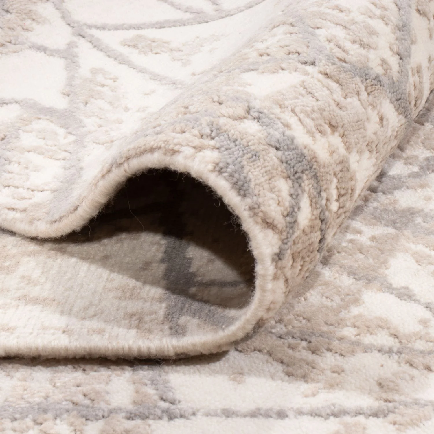 Designer Teppich - 301 x 204 cm - silber - Image 4