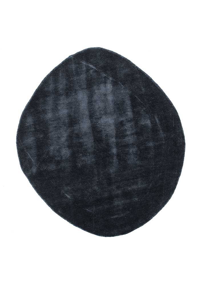 Designer Teppich sonderform  - 140 x 122 cm - anthrazit