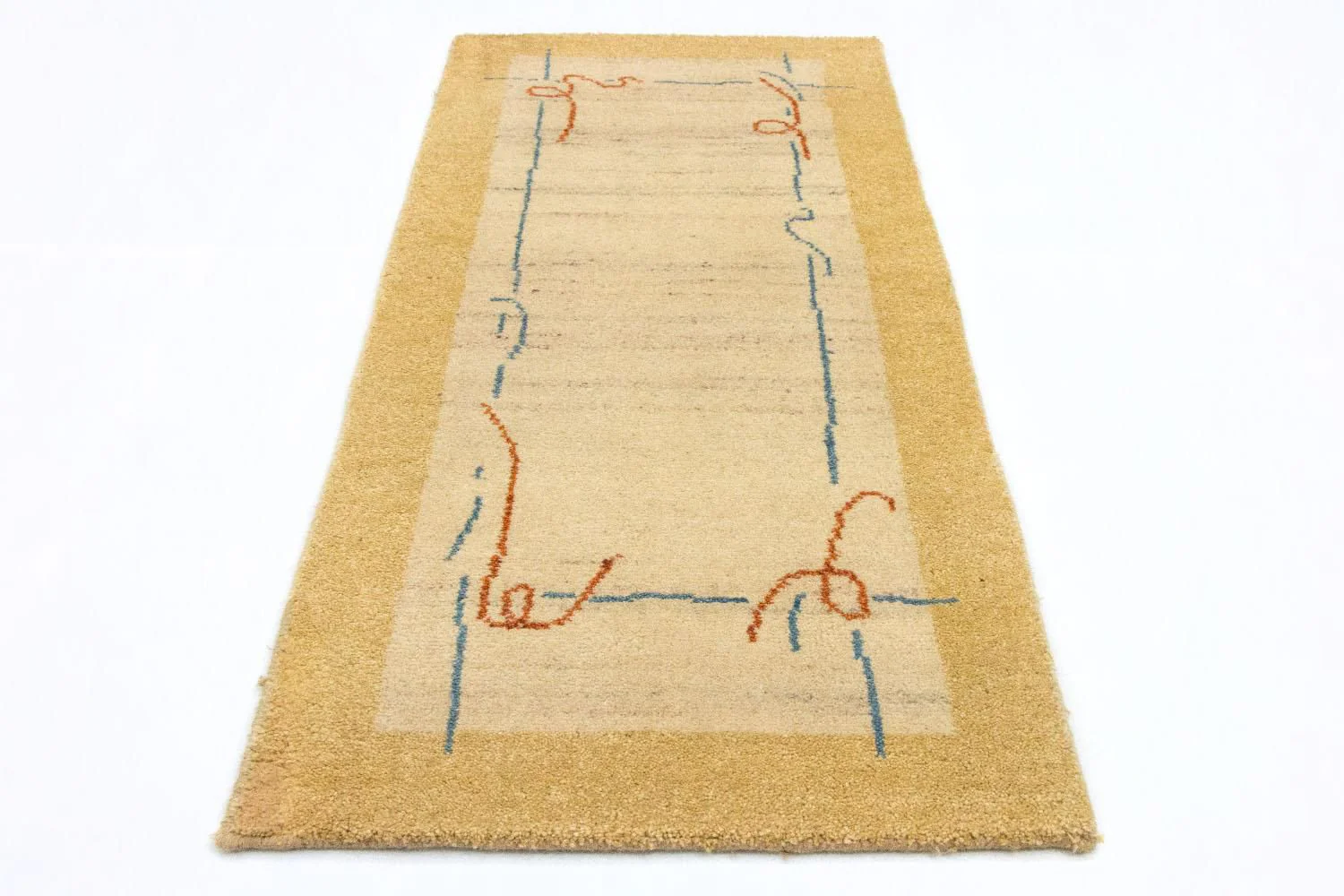 Gabbeh Teppich - Indus 140 x 70 cm - beige - Image 5