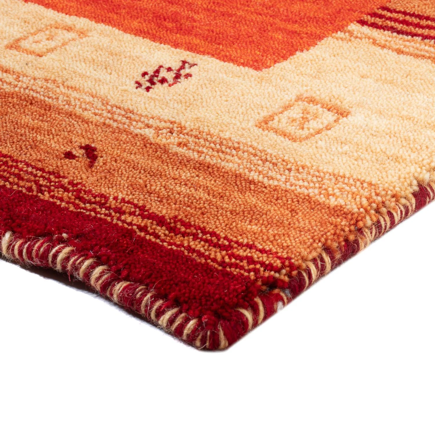 Gabbeh Teppich - Indus - 145 x 70 cm - orange - Image 2