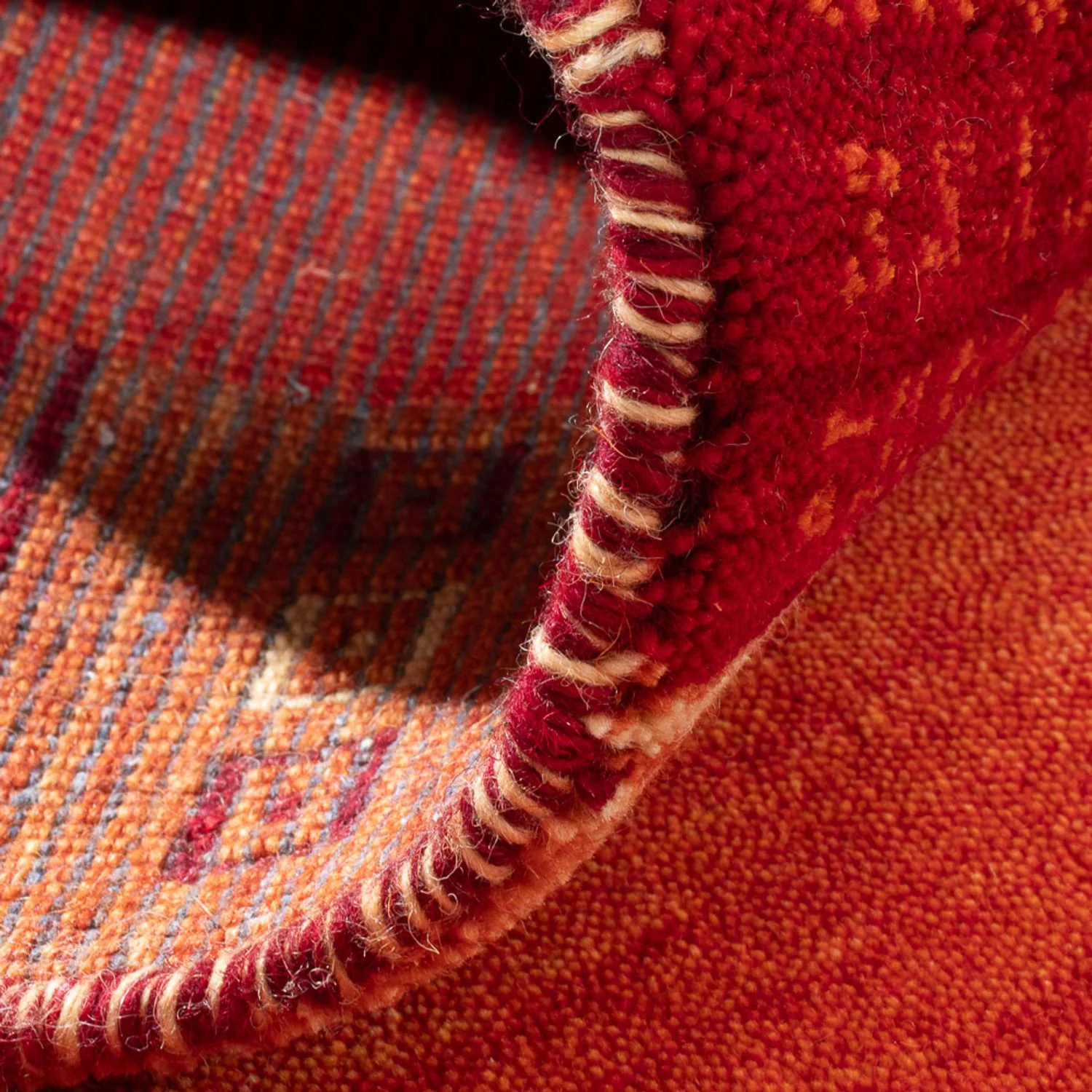 Gabbeh Teppich - Indus - 145 x 70 cm - orange - Image 3