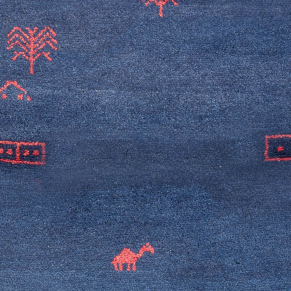 Gabbeh Teppich - Indus - 180 x 120 cm - dunkelblau - Image 2